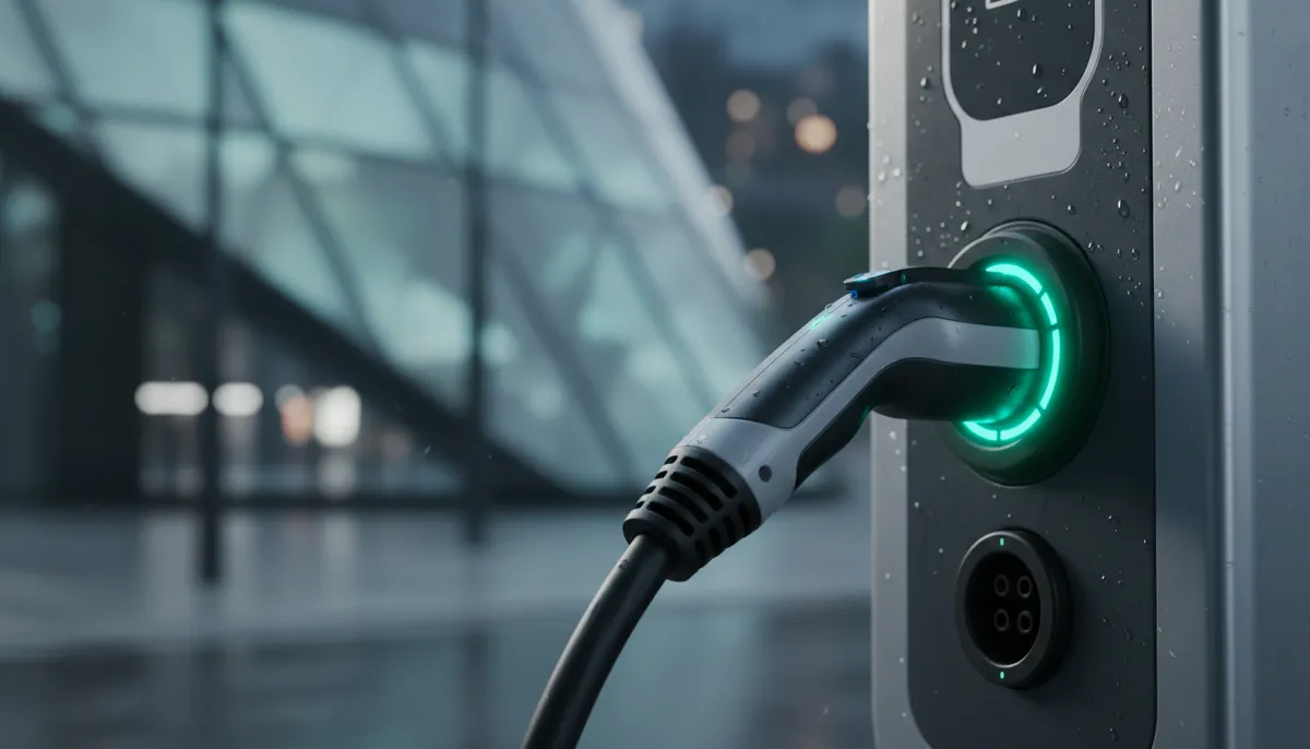 Illustration mobilite ev : borne de recharge