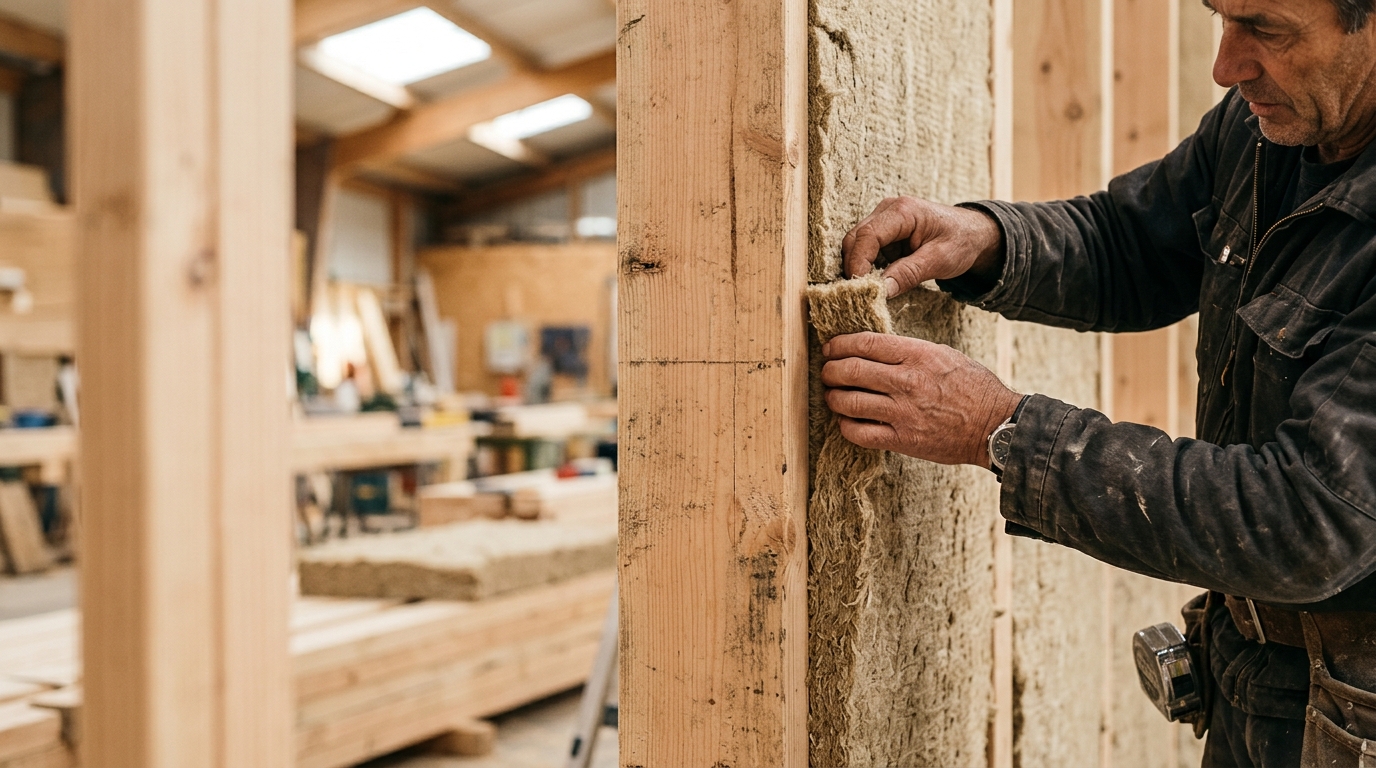 Illustration — Coût maison modulaire ossature bois vs traditionnel 2026