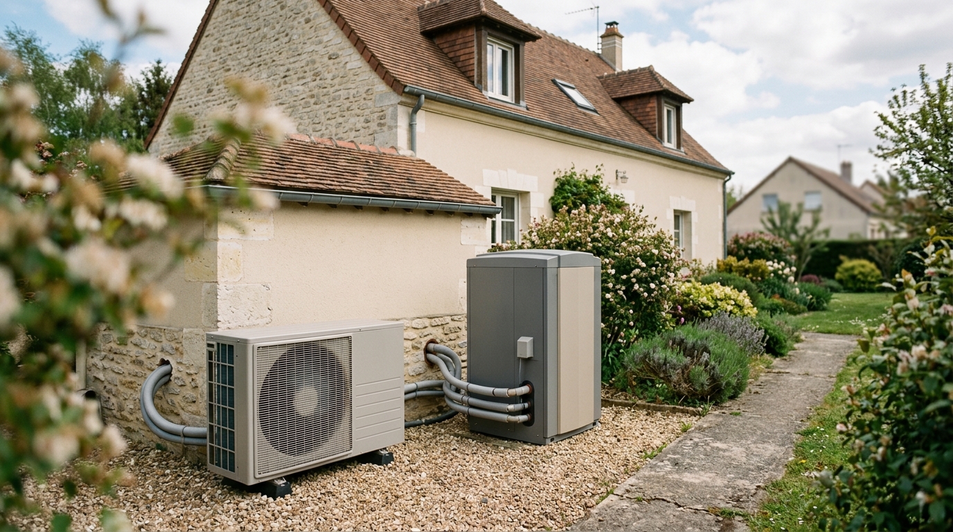 Comparaison pompe à chaleur air-air et air-eau installées dans un pavillon
