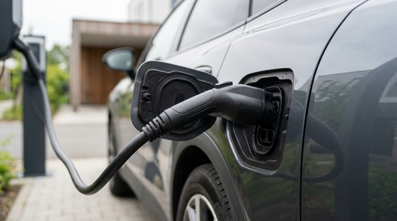 Illustration — Batterie stockage solaire & voiture électrique 2026