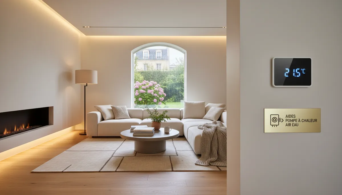 Illustration pompe à chaleur : aides pompe à chaleur air eau  en 2026
