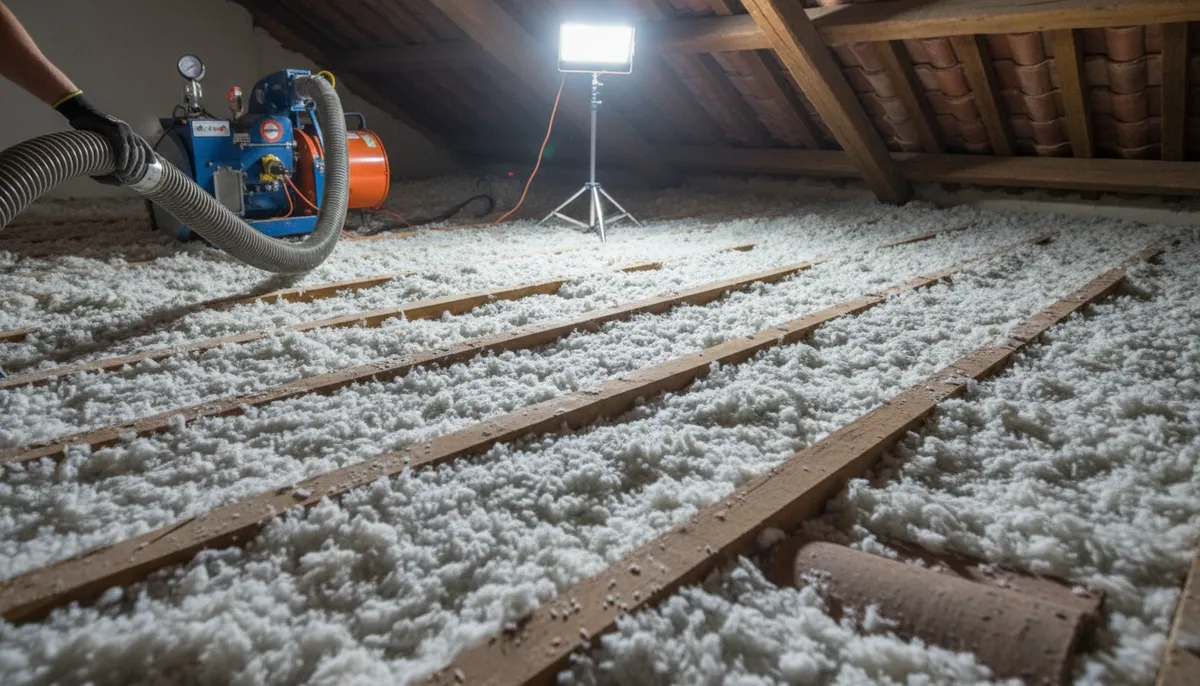 Ilustración aislamiento de buhardilla: aislamiento desván subvencionado en 2026