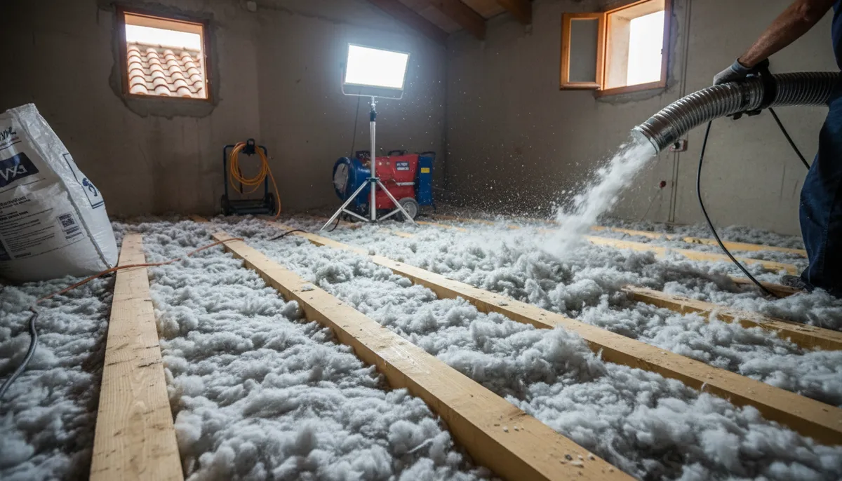 Ilustración aislamiento de buhardilla: aislamiento subvencionado buhardilla en 2026