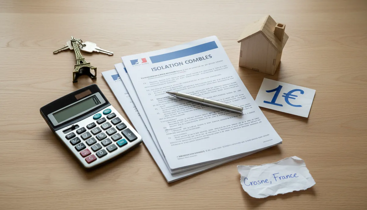 Illustration rénovation énergétique : Isolation des combles à 1 euro  en 2026