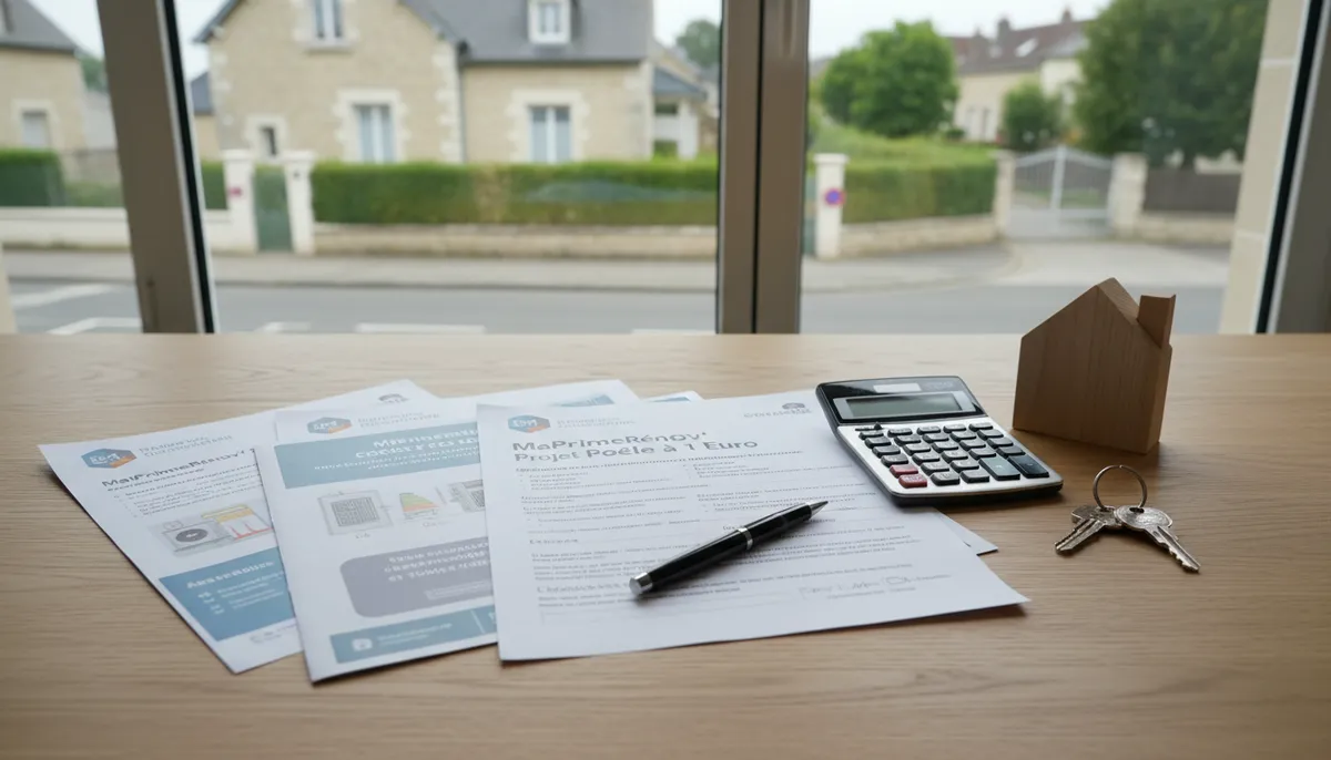 Illustration rénovation énergétique : poele a 1 euro en 2026