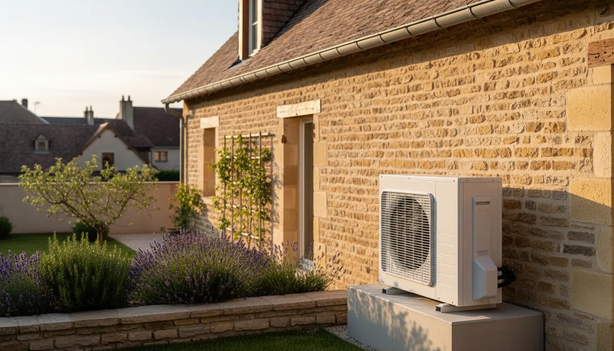 Installation de pompe à chaleur sur une maison française — pompe à chaleur prix
