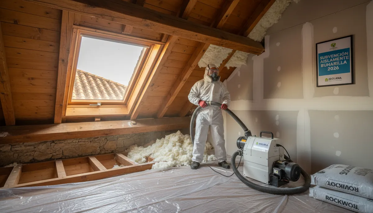 Subvención aislamiento buhardilla 2026 Valladolid | CAE 1€